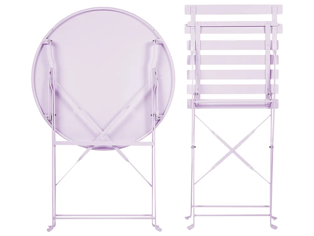 Bistro Set Folding FIORI Metal Violet_814894