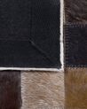 Cowhide Area Rug 140 x 200 cm Brown with Beige OKCULU_743065