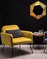 Sillón NARKEN Terciopelo Mostaza