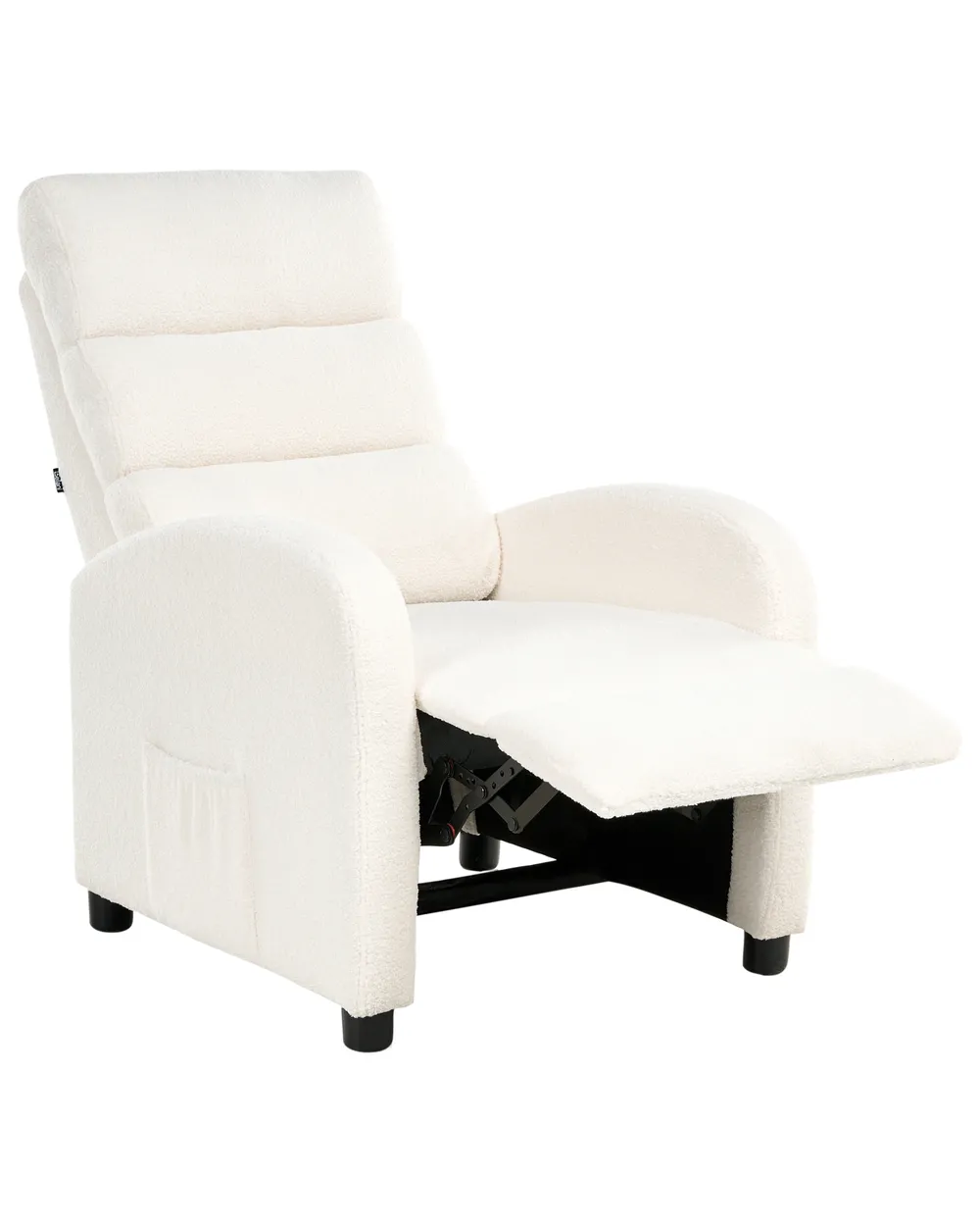 Recliner Chair OTUS with Footrest Boucle Off-White_1003288