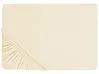 Fitted Sheet JANBU 140 x 200 cm Cotton Yellow