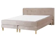 Divan Bed Velvet MARQUISE 160 x 200 cm (EU King Size) Beige_796651