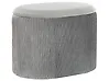 Storage Pouffe RICHLAND Velvet Light Grey