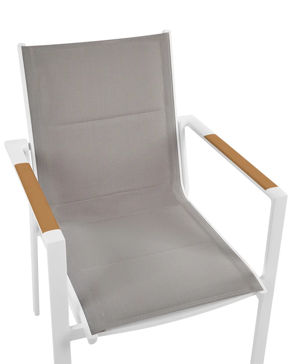 Set di 6 sedie da giardino BUSSETO Metallo Grigio_922769