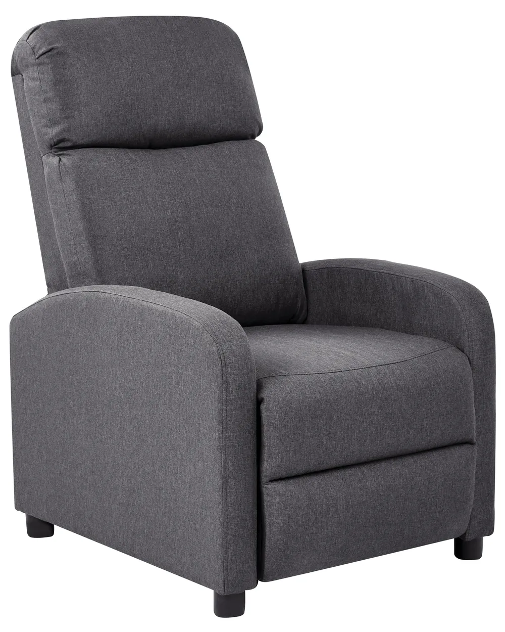 Recliner Chair EMINENCE Faux Linen Dark Grey_1029814