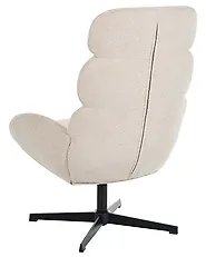 Swivel Armchair AALBORG Fabric Light Beige_1165175