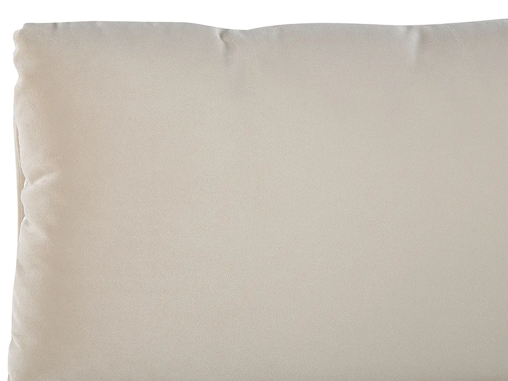 Letto contenitore BATILLY Velluto Beige chiaro 160 x 200 cm_830115