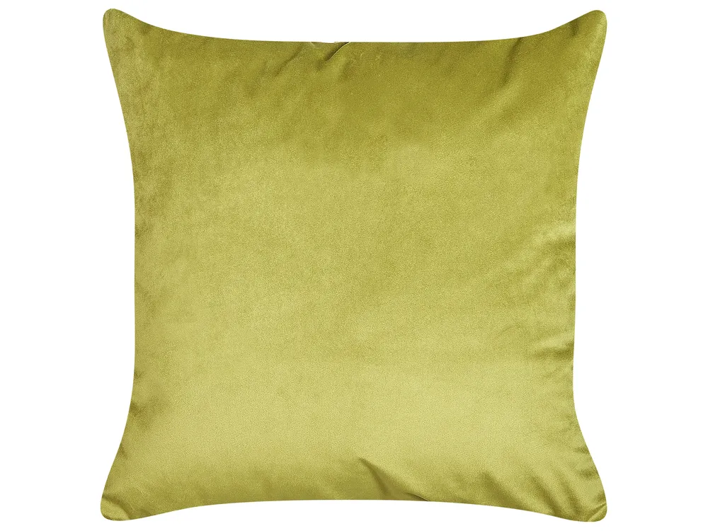 Federe Cuscini ABAKUHAUS Con Motivo Chiave Greca, Set 2 Pezzi, 40x40 Cm, Microfibra, Pallido Giallo/bianco/nero