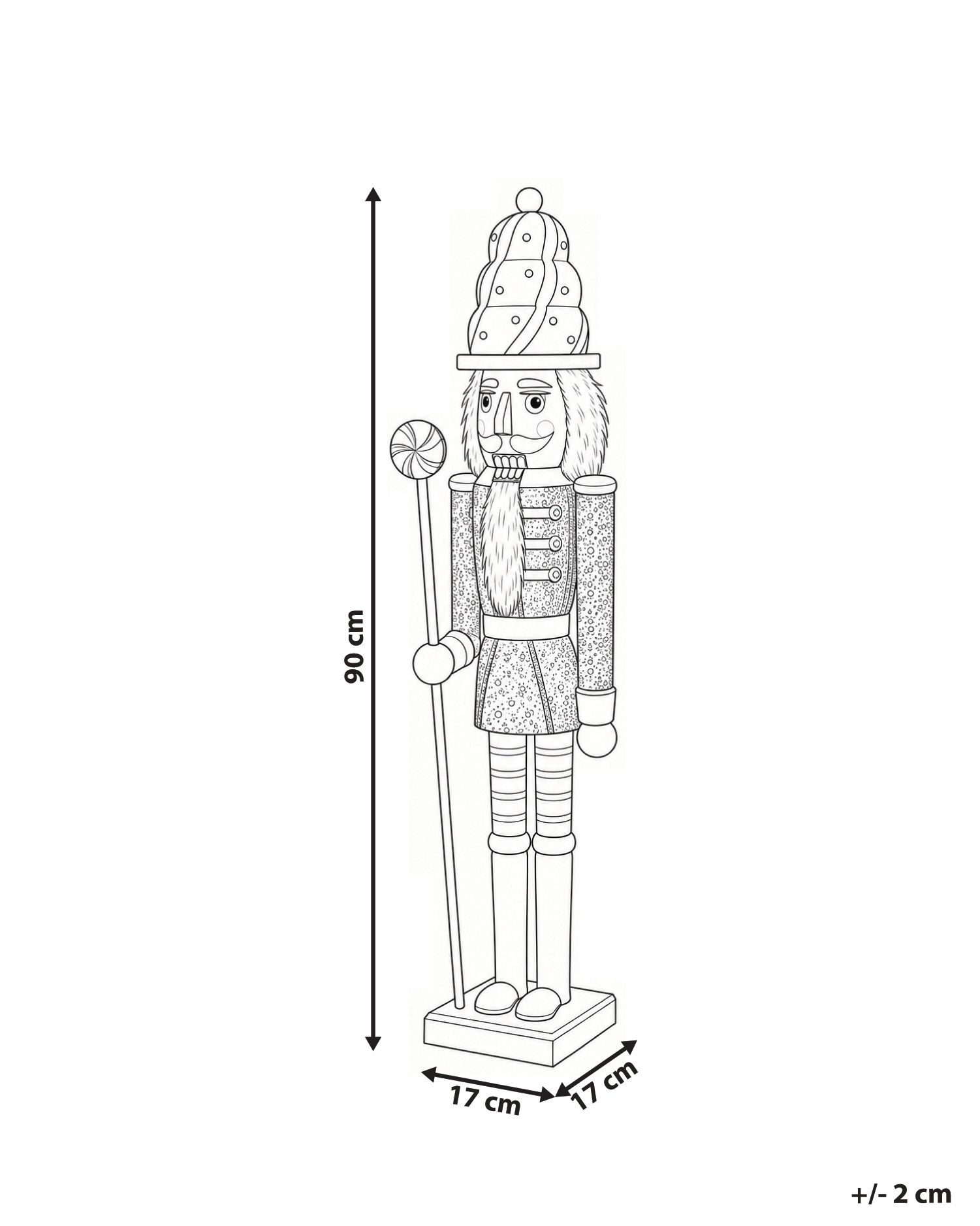 Figura decorativa SYOTE 120 cm Cascanueces Multicolor_1187420