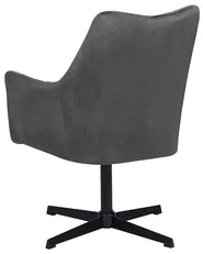 Swivel Armchair VAKSALA Velvet Dark Grey_745311