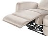 Velvet Electric Recliner Living Room Set Beige VERDAL_921698