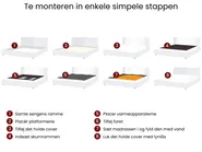 Waterbed Kunstleer ZEN 160 x 200 cm Wit_1020645