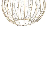 Decorazione per esterni LED GAROUR 65/50/40 cm Palla di Natale Oro_950441