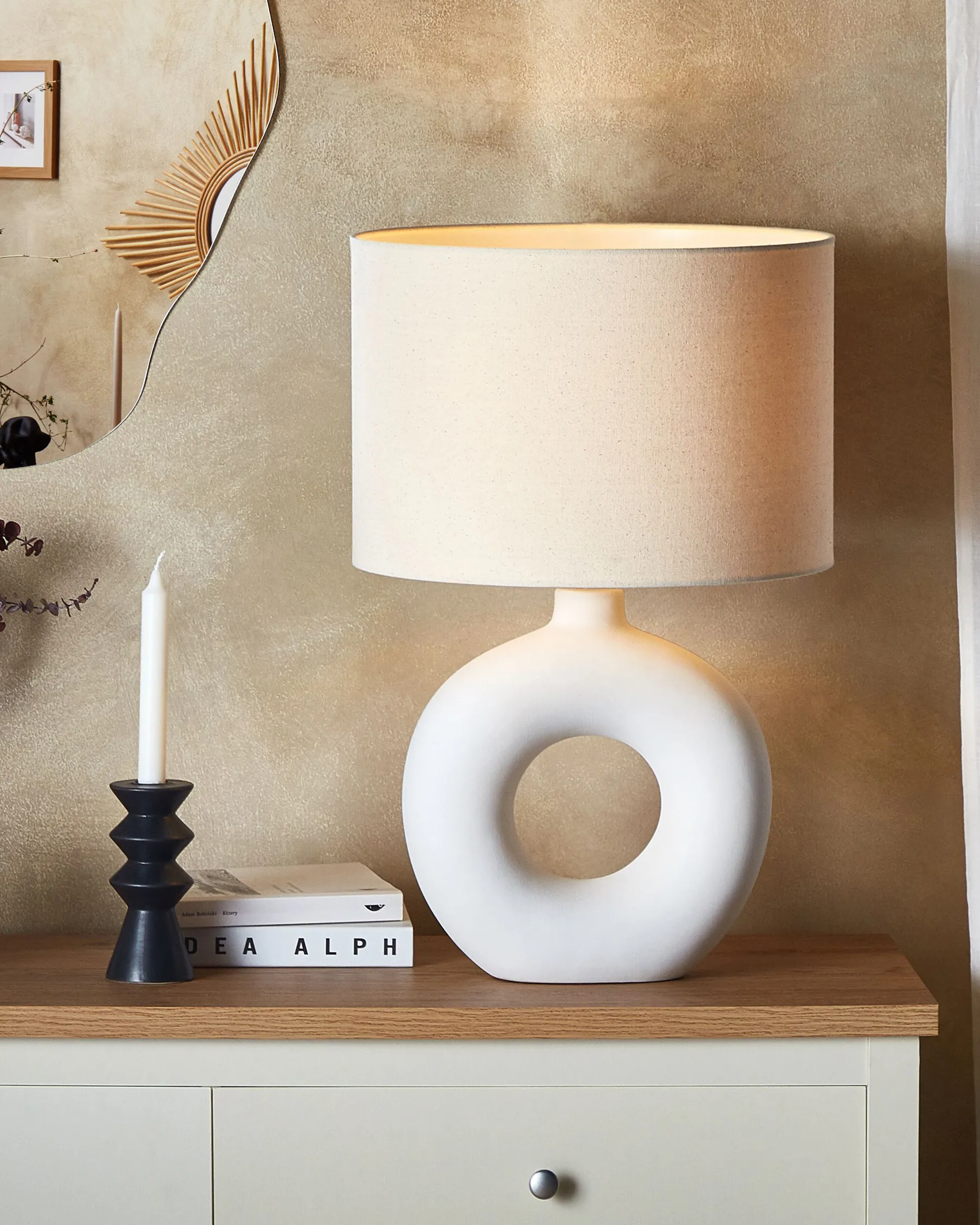 Table Lamp VENTA Ceramic White_833940