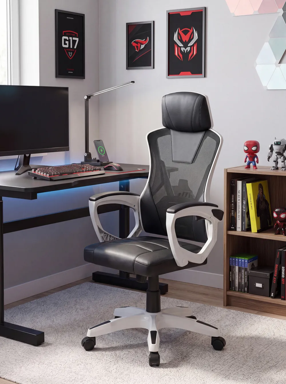 Sedia da ufficio IGNIS Pelle sintetica Bianco