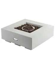Gas Fire Pit HEKLA Concrete Light Grey_956427