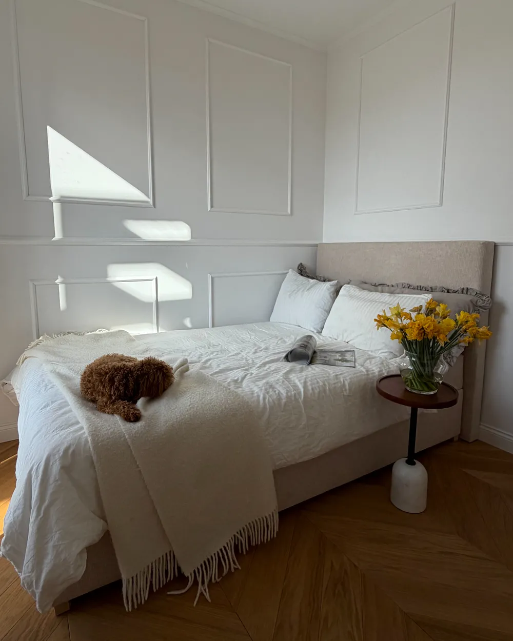 Boxspringbett mit Stauraum MAJOR Stoff Hellbeige 120 x 200 cm_1062371