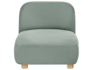 Modular Sofa 3 Seater AMLI with Ottoman Fabric Light Green_1070005