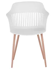 Set of 2 Dining Chairs BERECA White_783799