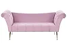 Chaise longue NANTILLY Terciopelo Violeta claro