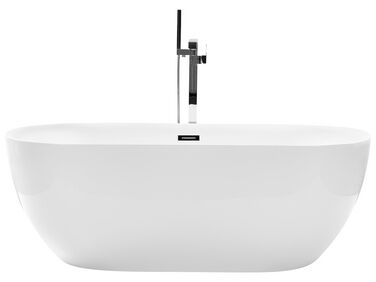 Badewanne freistehend weiß oval 170 x 80 cm CARRERA II