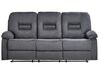 3-Sitzer Sofa dunkelgrau manuell verstellbar BERGEN II_934049