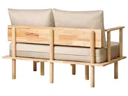 Sofa 2 Seater ASKER Fabric Beige_932555