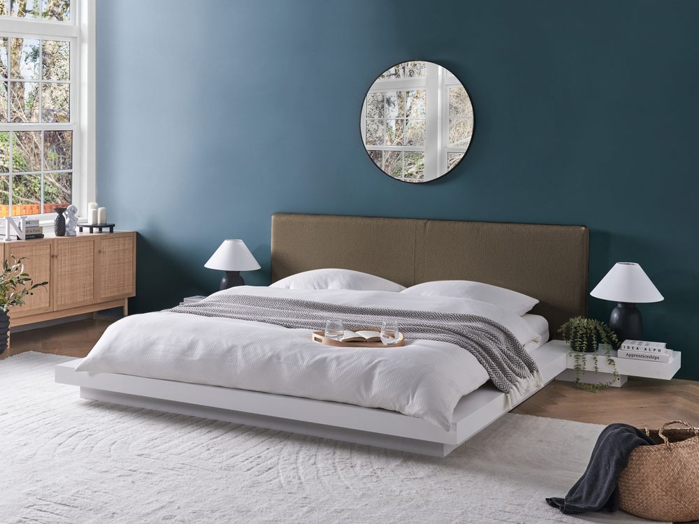 Waterbed Boucle ZEN 180 x 200 cm (EU Super King) White