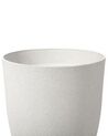 Set di 2 vasi bianco crema 43 x 43 x 52 cm CROTON_841638