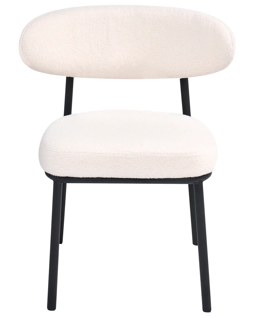 Set of 2 Dining Chairs WINTON Boucle Off-White_1058507