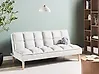 Sofa Bed 3 Seater SILJAN Fabric Off-White