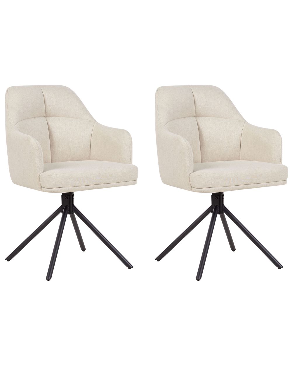 Set de 2 scaune dining Pivotant MIRA Bej