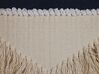 Cotton Cushion with Tassels 45 x 45 cm Beige SOFCA_802240