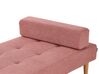 Chaise-longue em tecido rosa NIORT_927158