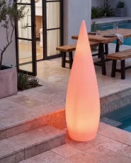 Outdoor LED Floor Lamp VULETAS with Remote White_1105802