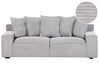 3 Seater Jumbo Cord Sofa Light Grey VISKAN_811631