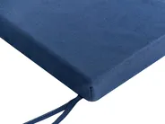 Panca da giardino con cuscino SOVANA 120 cm con contenitore Legno d'acacia Blu_1110008