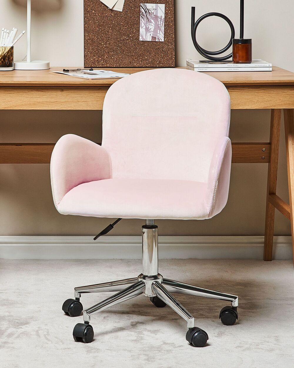 Pink Velvet Office Pink Blush Office Chair Furniture Blush Velvet