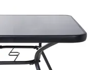 Stolik bistro LIVO 80 cm 80 cm Szkło Czarny_679092