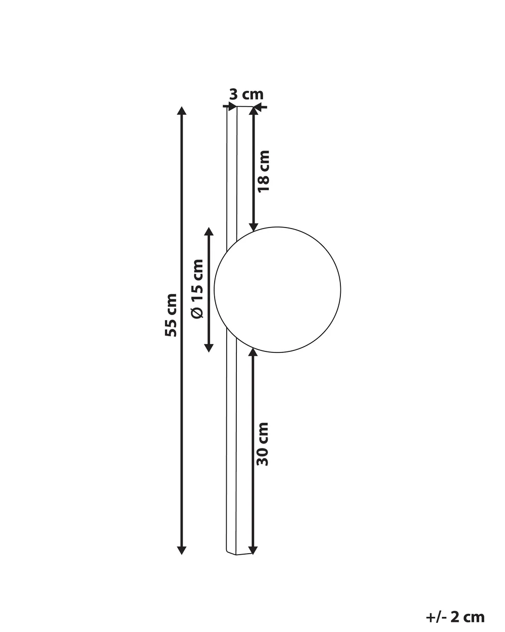 Wall Lamp ISABELLA Metal Black_872790