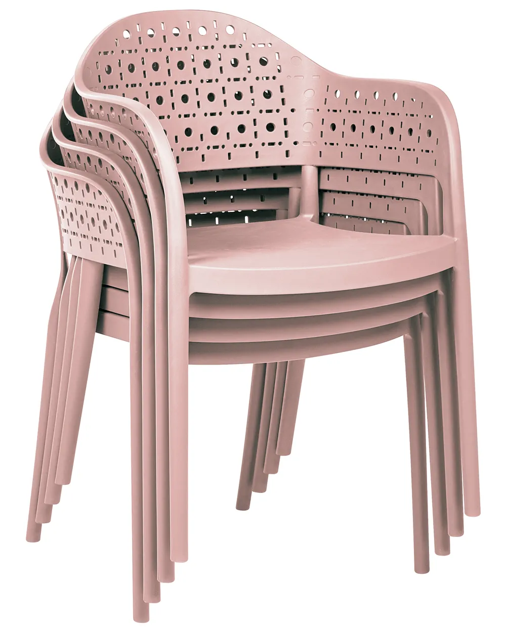 Set of 4 Chairs NARINO Pink_1069756