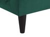 Chaise longue velluto verde smeraldo e legno scuro sinistra LUIRO_768756