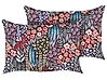 Set of 2 Outdoor Cushions CASTELARO Floral Pattern 40 x 60 cm Multicolour
