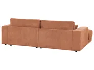 Corner Sofa 3 Seater LOFOTEN Fabric Light Red Right Hand_943474