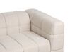 3 Seater Fabric Sofa Beige MULLOLA_920528