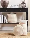 Set of 2 Baskets SILOPI Cotton Light Beige