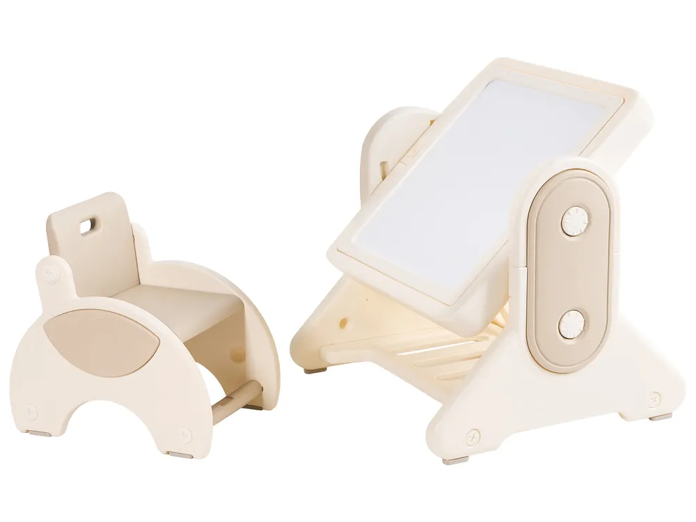 Kids Table and Chair Set MILA Beige_1124425