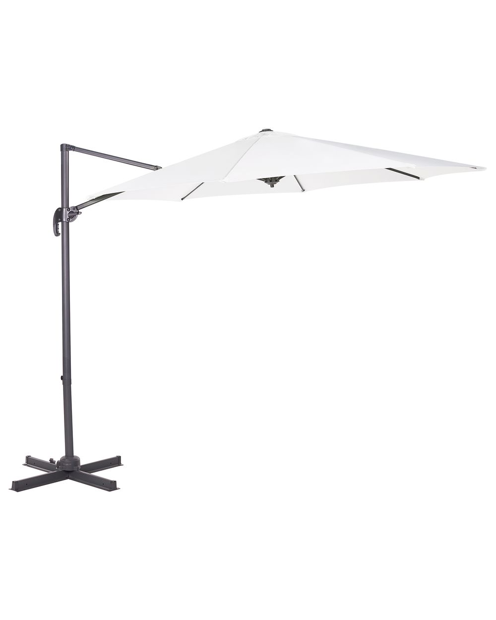 Umbrelă cu suport lateral 294 cm SAVONA Alb-murdar