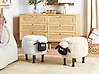 Storage Animal Stool SHEEP Sheep Fabric White