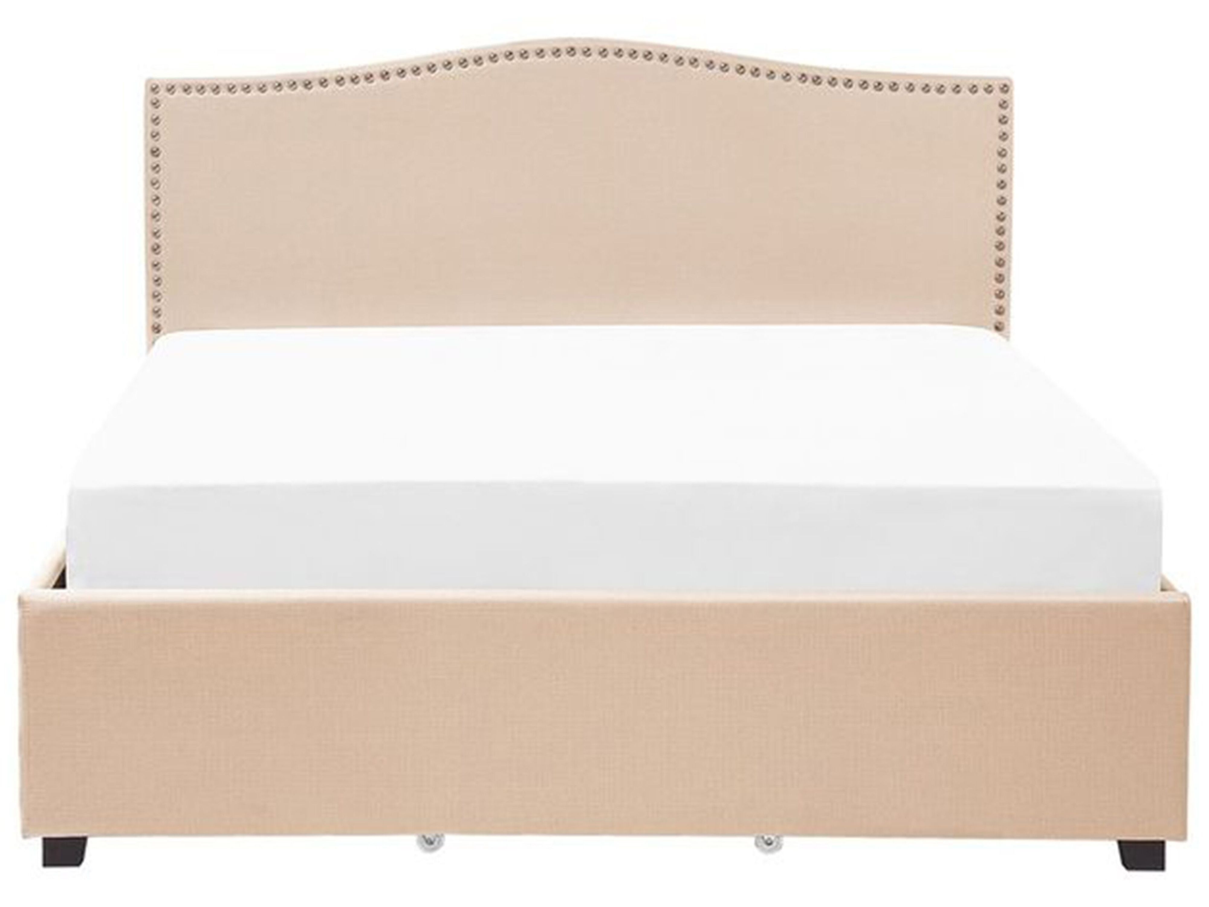 Bed met opbergladen Dennenhout OLENDON 180 x 200 cm wit Bed met opbergladen Dennenhout OLENDON 180 x 200 cm wit